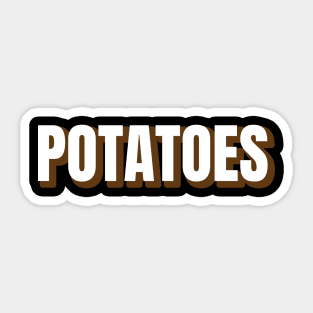 Funny Potatoes Sticker